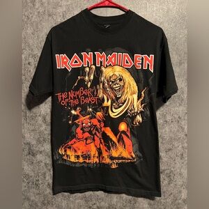 Iron Maiden Number Of The Beast Band Tee